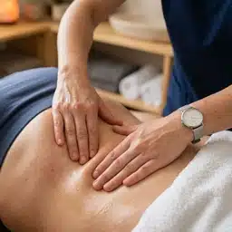 Massage therapy treatment at Class Skin Wellness Center in Union City NJ